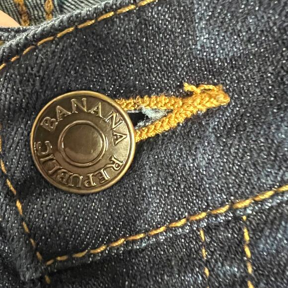 Banana Republic Jeans Limited Edition Skinny Bootcut Dark Wash DenimWomen's 27/4 - Picture 14 of 15
